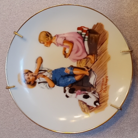 1984 Norman Rockwell 4pc Plate Set - Picture 6 of 9